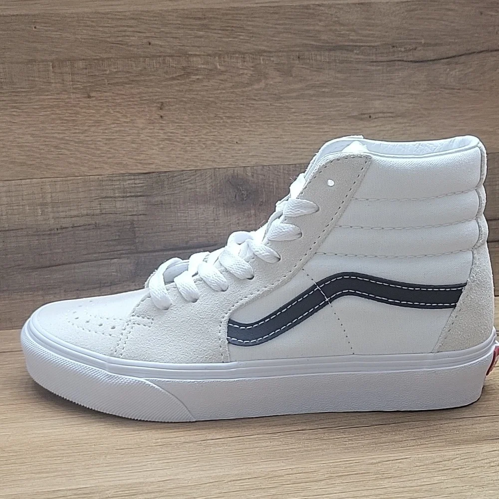 Van's SK8-Hi Brand new in the box no lid authentic uper textile and leather .